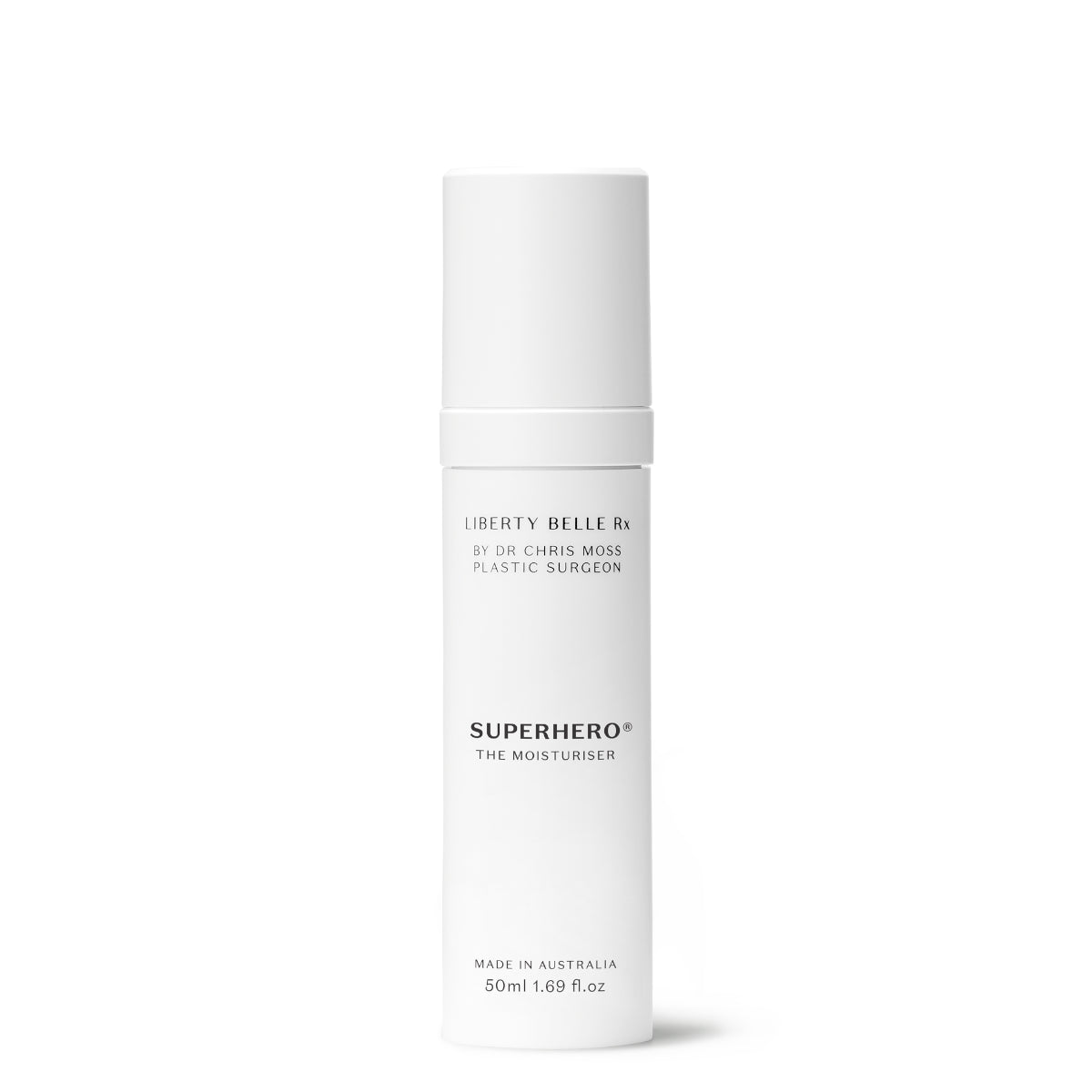 Liberty Belle Rx Superhero® Antioxidant Wrinkle Defence Cream with Ceramides - retail packaging on a white background