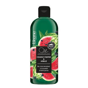 Lirene Oil Therapist Shower Gel Essential Oil Black Pepper & Watermelon - isolated on a white background