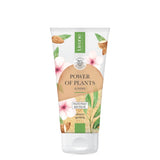Lirene Power of Plants Nourishing Body Scrub Almond - arranged with the included components on a white background