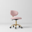 Manufakturo Aura Gold Legs Beauty Stool Bare Blush - displayed in a professional treatment-room setting