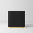 Manufakturo Averne Reception Desk - Sleek & Modern Design with LED Black - 100cm - displayed in a professional treatment-room setting