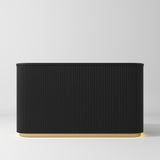 Manufakturo Averne Reception Desk - Sleek & Modern Design with LED Black - 180cm - close-up of a construction detail