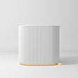Manufakturo Averne Reception Desk - Sleek & Modern Design with LED White - 100cm - displayed in a professional treatment-room setting
