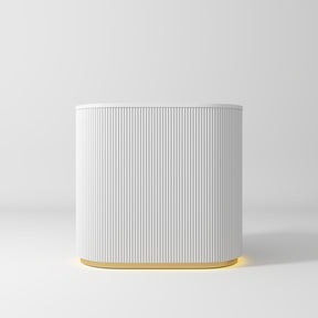 Manufakturo Averne Reception Desk - Sleek & Modern Design with LED White - 100cm - displayed in a professional treatment-room setting