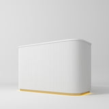Manufakturo Averne Reception Desk - Sleek & Modern Design with LED White - close-up of a construction detail