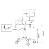 Manufakturo Noblesse Beauty Chair - 360-Degree Rotation Bare Blush - full product view on a white background