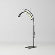 Manufakturo Beauty Lash LED Moonlight - Adjustable Colour Temp & Intensity Black - LED treatment lamp with adjustable light arms on a white background