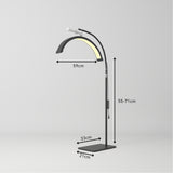 Manufakturo Beauty Lash LED Moonlight - Adjustable Colour Temp & Intensity Black - dimensions and measurements shown
