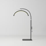 Manufakturo Beauty Lash LED Moonlight - Adjustable Colour Temp & Intensity Black - LED treatment lamp with adjustable light arms on a white background