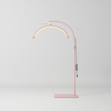 Manufakturo Beauty Lash LED Moonlight - Adjustable Colour Temp & Intensity Pink - LED treatment lamp with adjustable light arms on a white background