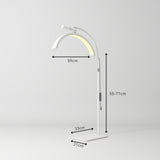 Manufakturo Beauty Lash LED Moonlight - Adjustable Colour Temp & Intensity White - dimensions and measurements shown
