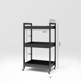 Manufakturo Beauty Trolley Assistant on Wheels Black dimensions
