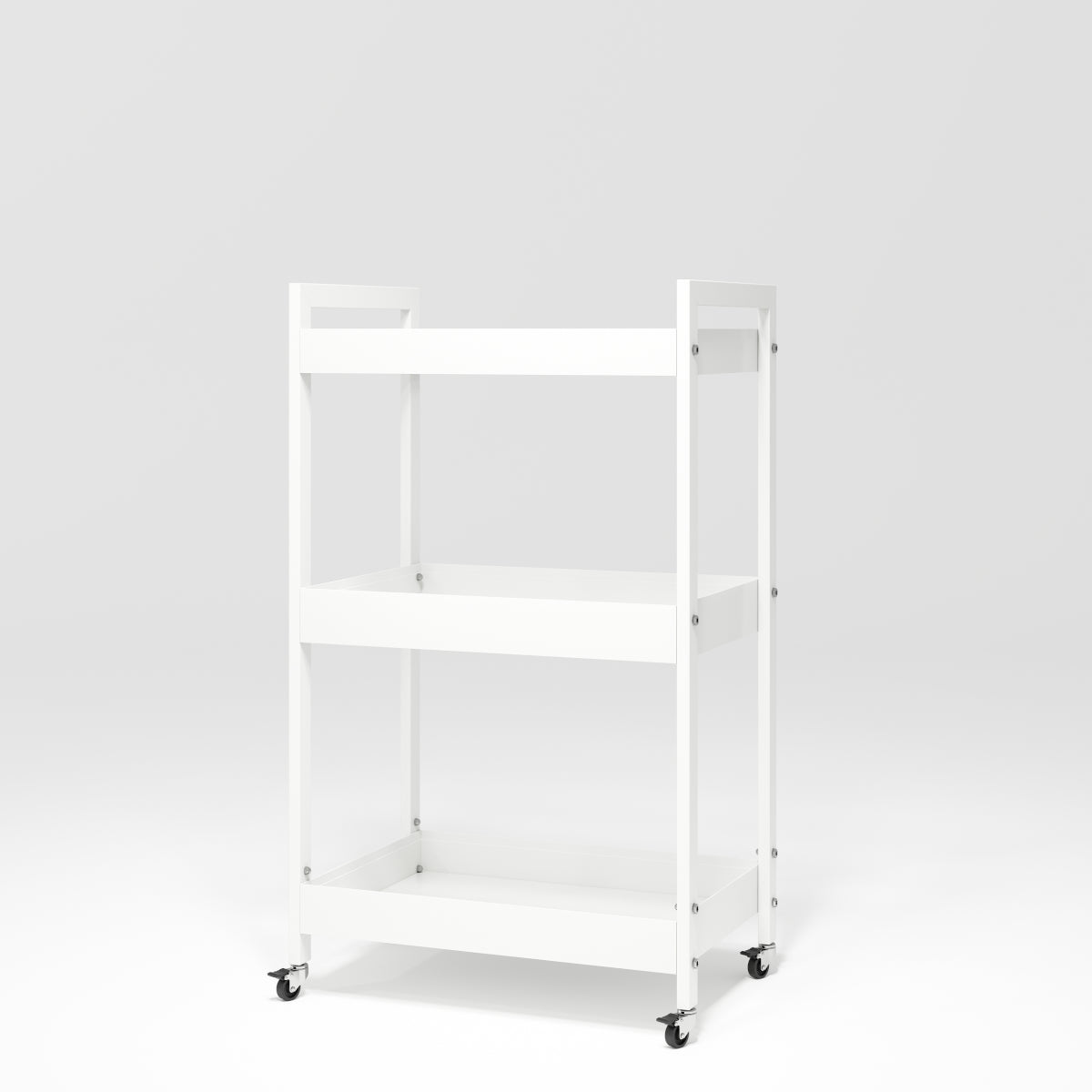 Manufakturo Beauty Trolley Assistant on Wheels White - displayed in a professional treatment-room setting