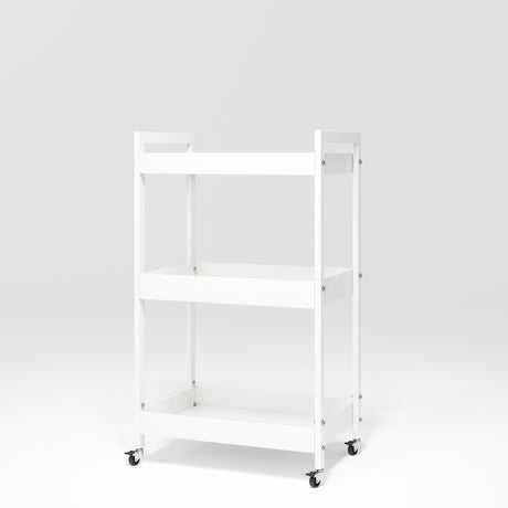 Manufakturo Beauty Trolley Assistant on Wheels White - displayed in a professional treatment-room setting