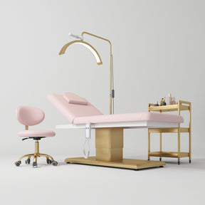 Manufakturo Chérie Premium Electric 4-piece Salon Set Light Pink - close-up of a construction detail