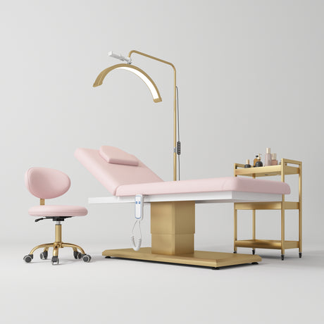 Manufakturo Chérie Premium Electric 4-piece Salon Set Light Pink - close-up of a construction detail