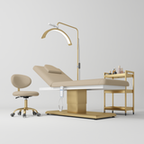 Manufakturo Chérie Premium Electric 4-piece Salon Set Warm Beige - close-up of a construction detail