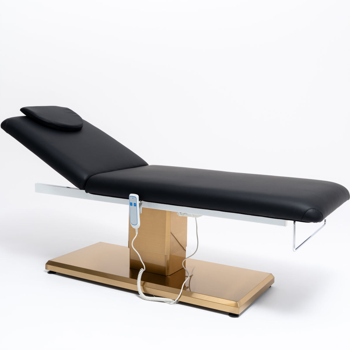 Manufakturo Chérie Premium Electric Massage Bed - Caramel - full product view on a white background