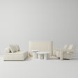 Manufakturo Complete Set 02 Reception Area - Chair & Sofa for Luxury Salon Waiting Area Creamy - close-up of a construction detail