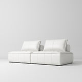 Manufakturo Complete Set 02 Reception Area - Chair & Sofa for Luxury Salon Waiting Area White - displayed in a professional treatment-room setting