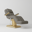 Manufakturo Saphir version B Electric Salon Bed with Dual Controls Deep Ash - close-up of the upholstery and construction details
