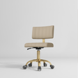 Manufakturo Essence Beauty Chair - 360-Degree Rotation Warm Beige - close-up of the upholstery and construction details