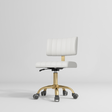 Manufakturo Essence Beauty Chair - 360-Degree Rotation White - close-up of the upholstery and construction details