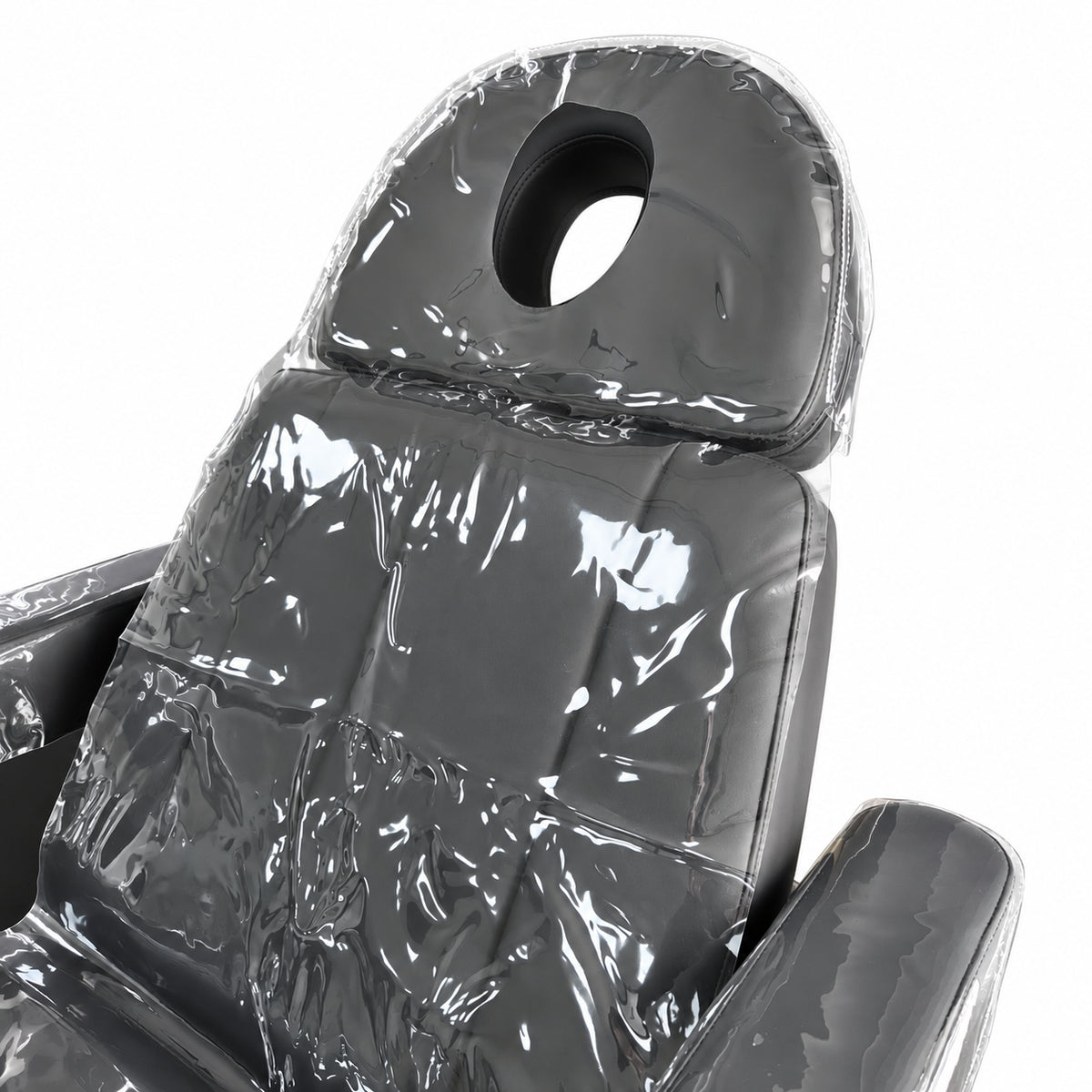 Étoile clear headrest cover around the open face aperture, shown on a white background
