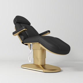 Manufakturo Étoile Electric Lash Beauty Bed - 3 Motors Black - close-up of the upholstery and construction details