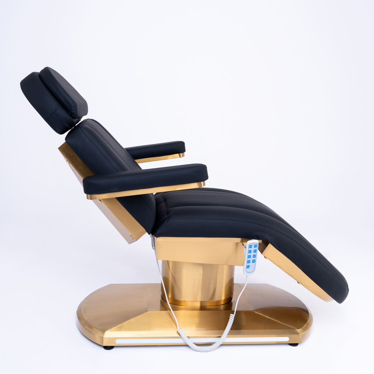Manufakturo Étoile Electric Lash Beauty Bed - 3 Motors Black - full product view on a white background