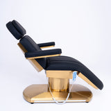 Manufakturo Étoile Electric Lash Beauty Bed - 3 Motors Black - full product view on a white background