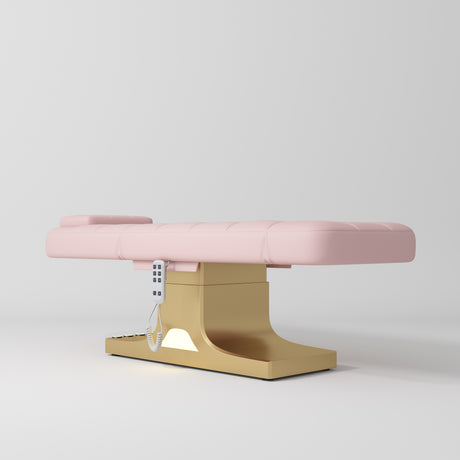 Manufakturo Saphir version A Bare Blush - 4-Piece Beauty Studio Set: Luxury Bed, Chair, Lamp & Trolley - close-up of a construction detail