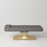 Manufakturo Saphir version A Deep Ash - 4-Piece Beauty Studio Set: Luxury Bed, Chair, Lamp & Trolley - close-up of a construction detail