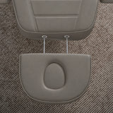 Manufakturo Grace Deep Ash electric beauty bed extended headrest with fitted face insert and two metal adjustment rods.