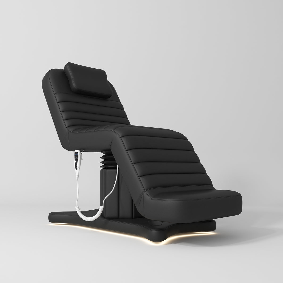 Manufakturo Grandeur Black The Complete Studio Set - Beauty Bed, Chair, Moonlight & Trolley - close-up of a construction detail