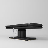 Manufakturo Heated Imperial Signature Electric Beauty Bed Black - close-up of the upholstery and construction details