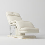 Manufakturo Heated Imperial Signature Electric Beauty Bed Creamy - close-up of the upholstery and construction details