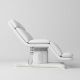 Manufakturo Heated Imperial Signature Electric Beauty Bed White - close-up of the upholstery and construction details