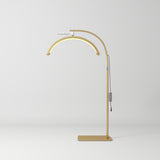Manufakturo Beauty Lash LED Moonlight - Adjustable Colour Temp & Intensity Gold - LED treatment lamp with adjustable light arms on a white background
