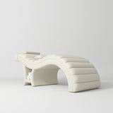 Manufakturo Luxe Creamy Complete Salon Set - Lash Beauty Bed, Chair, Moonlight & Trolley - coordinated furniture pieces arranged on a white background