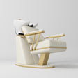Manufakturo Maison Luxury Hair Salon Backwash Unit Creamy - White Bowl - close-up of the upholstery and construction details
