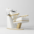 Manufakturo Maison Luxury Hair Salon Backwash Unit White - White Bowl - displayed in a professional treatment-room setting