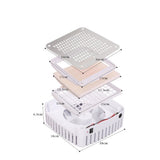 Manufakturo Manicure Table Glam Station with Build-in Dust Absorber Bare Blush - close-up of product details