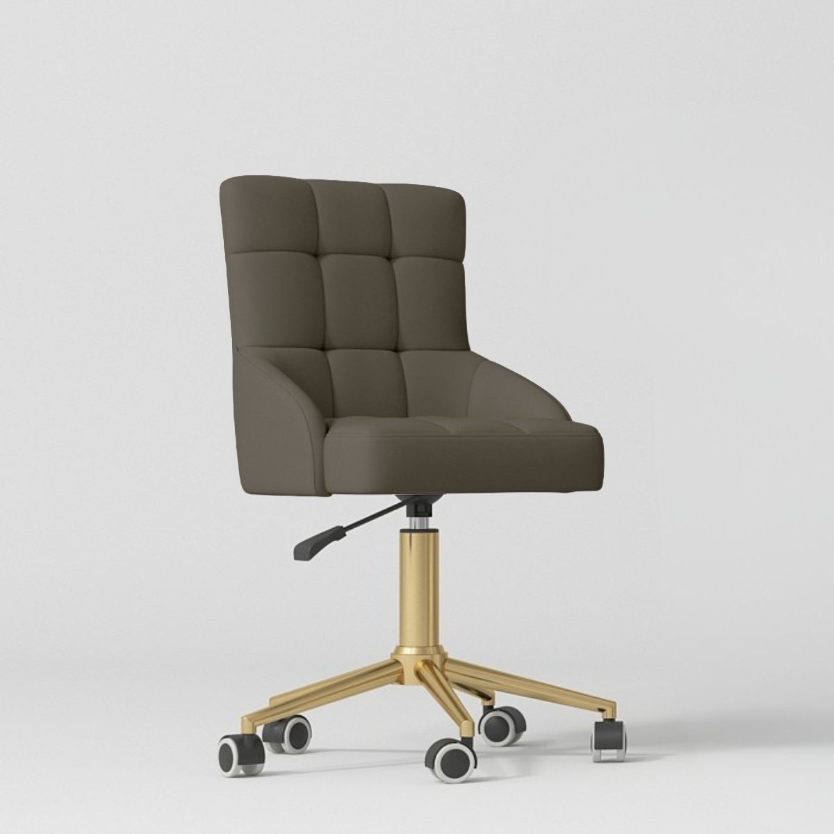 Manufakturo Noblesse Beauty Chair - 360-Degree Rotation Cocoa Mocha - close-up of the upholstery and construction details