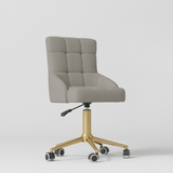 Manufakturo Noblesse Beauty Chair - 360-Degree Rotation Pearl Greige - close-up of the upholstery and construction details