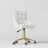 Manufakturo Noblesse Beauty Chair - 360-Degree Rotation White - close-up of the upholstery and construction details
