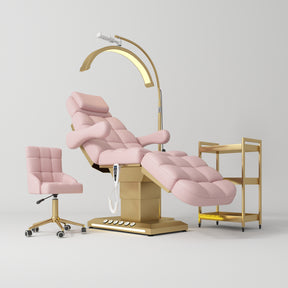 Manufakturo Orielle B Bare Blush - 4-Piece Beauty Studio Set: Luxury Bed, Chair, Moonlight & Trolley - close-up of a construction detail