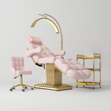 Manufakturo Orielle B Light Pink - 4-Piece Beauty Studio Set: Luxury Bed, Chair, Moonlight & Trolley - close-up of a construction detail