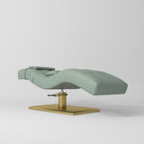 Manufakturo Prestige Olive The Complete Studio Set - Lash Bed, Chair, Moonlight & Trolley - close-up of a construction detail