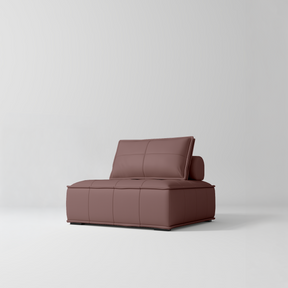 Manufakturo Rhéa Luxury Boutique Sofa with Soft Upholstery for Salon Waiting Area Dusty Rose - product displayed with its packaging on a dark background